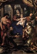 Pietro da Cortona Virgin and Child with Saints oil painting reproduction
